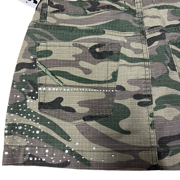 Vanilla Star NWT - Womens Camo Rhinestone Embellished Skirt Sz. 11 |31"W| - Picture 6 of 6